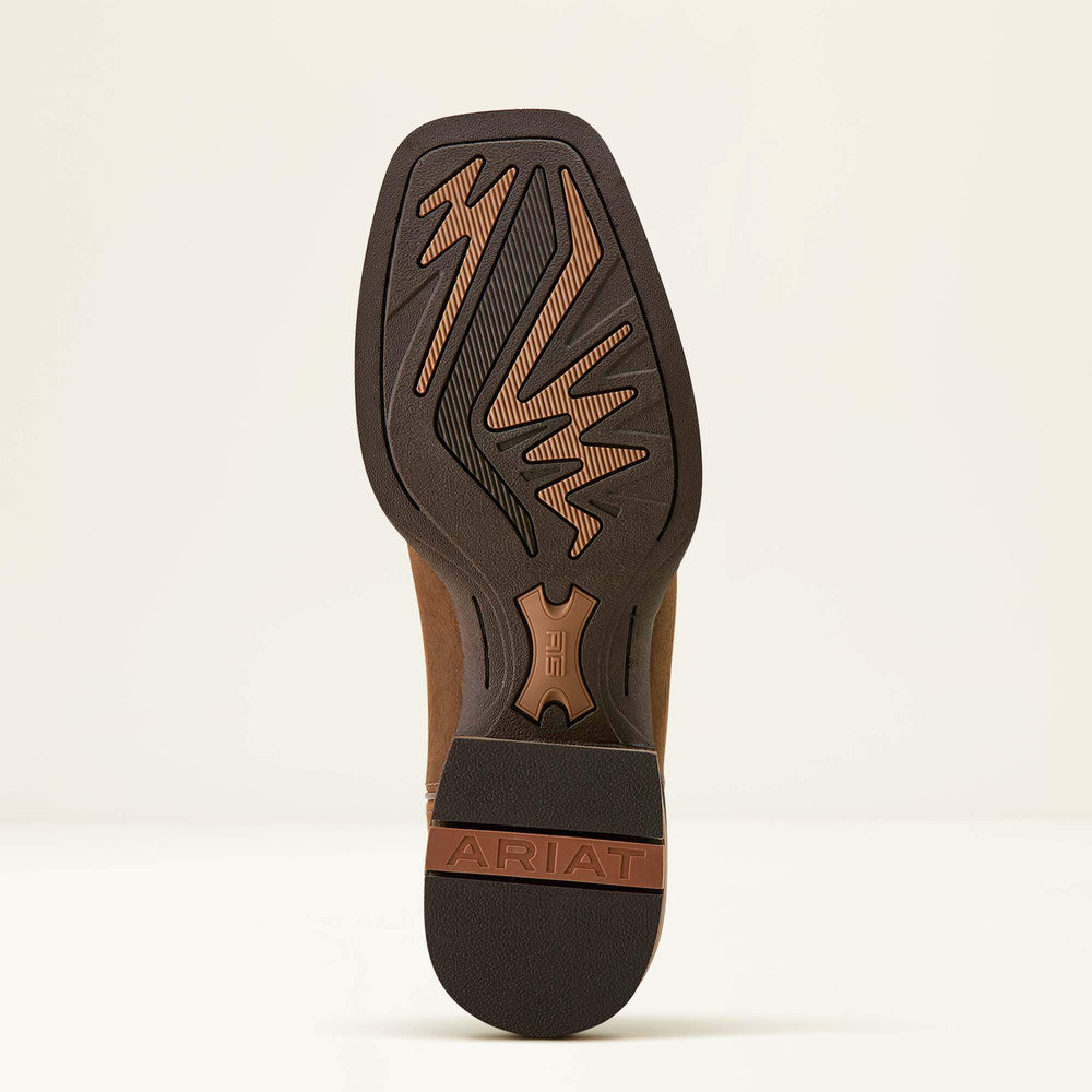 Ricochet Wide Square Toe Cowboy Boot Men - MUSTANG BROWN/SMOKEY CREAM