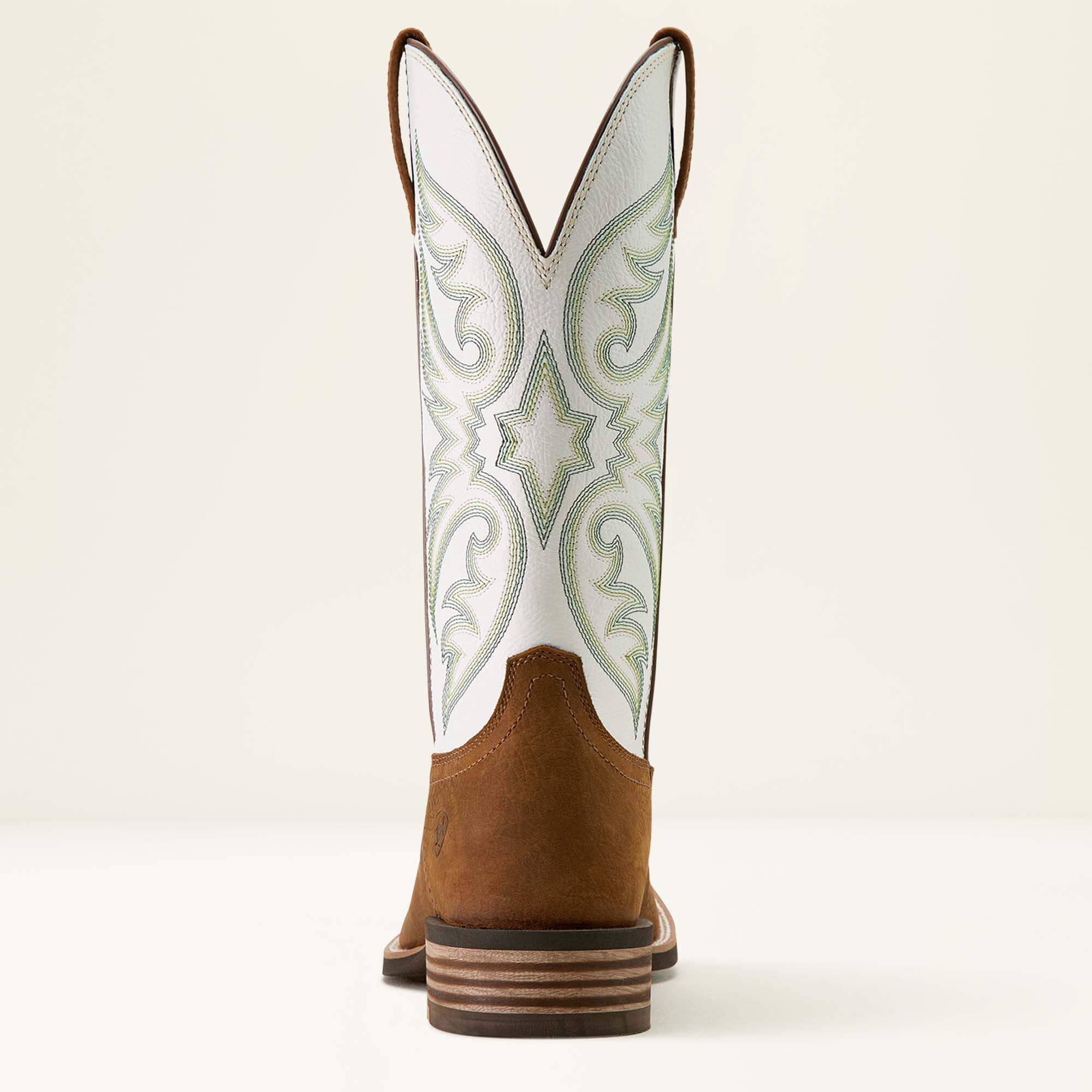 Ricochet Wide Square Toe Cowboy Boot Men - MUSTANG BROWN/SMOKEY CREAM