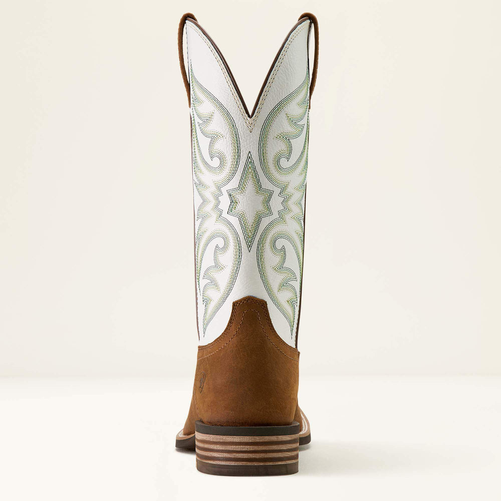 Ricochet Wide Square Toe Cowboy Boot Men - MUSTANG BROWN/SMOKEY CREAM