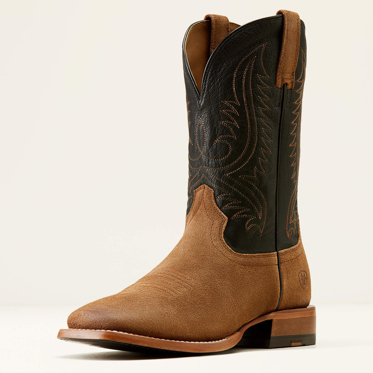 Circuit Paxton Cowboy Boot Men - RANCH BROWN SUEDE/BAYOU BLACK