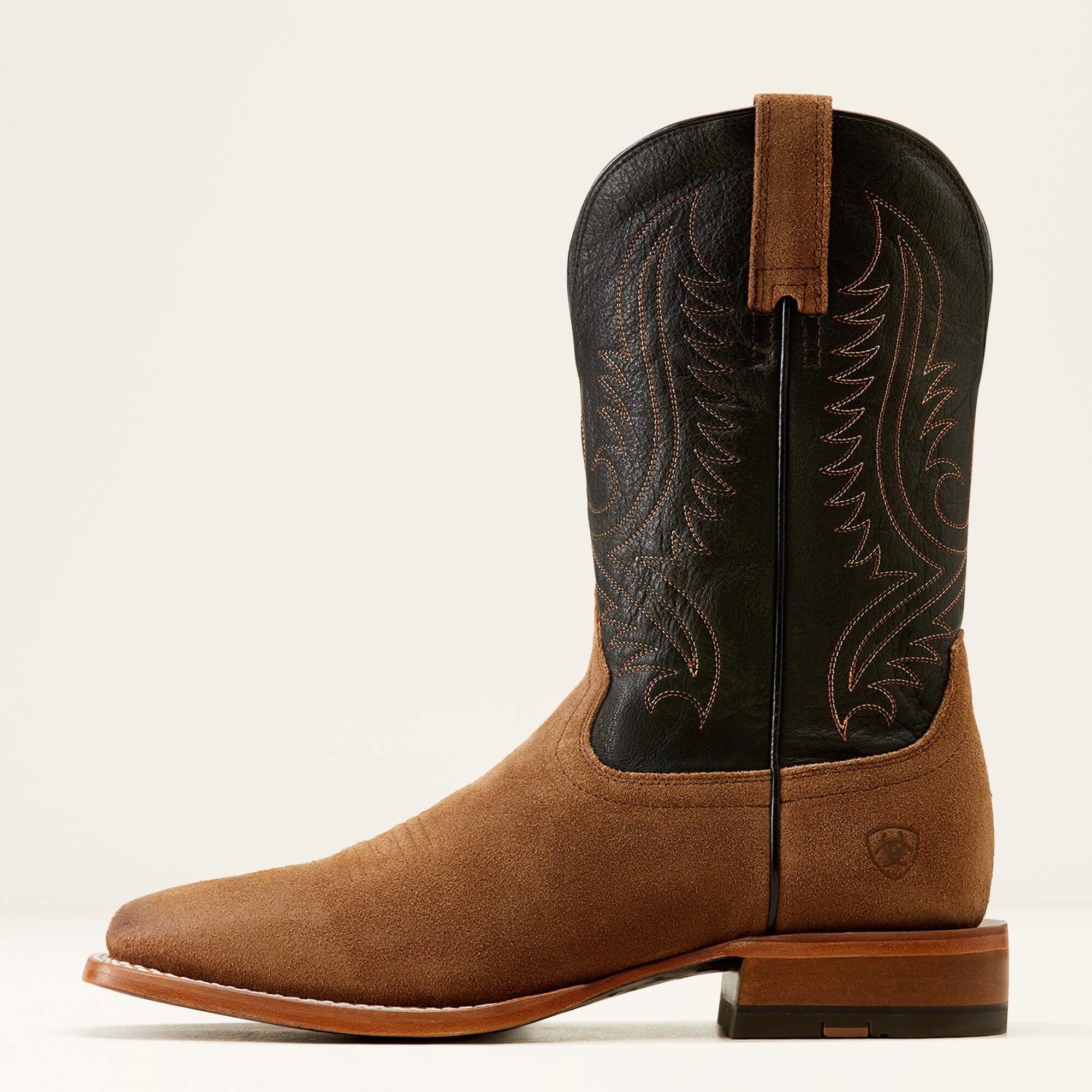 Circuit Paxton Cowboy Boot Men - RANCH BROWN SUEDE/BAYOU BLACK