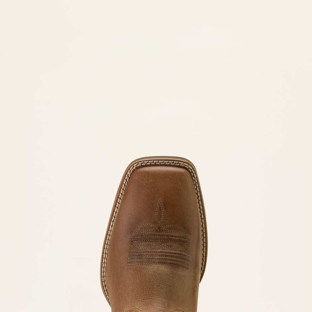 Sport Steer Skull Wide Square Toe Cowboy Boot Men - SANDSTORM/BITTER CHOCOLATE