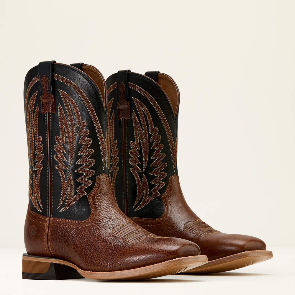 Sidestrike Cowboy Boot Men - GINGERSNAP/SUPPLE BLACK