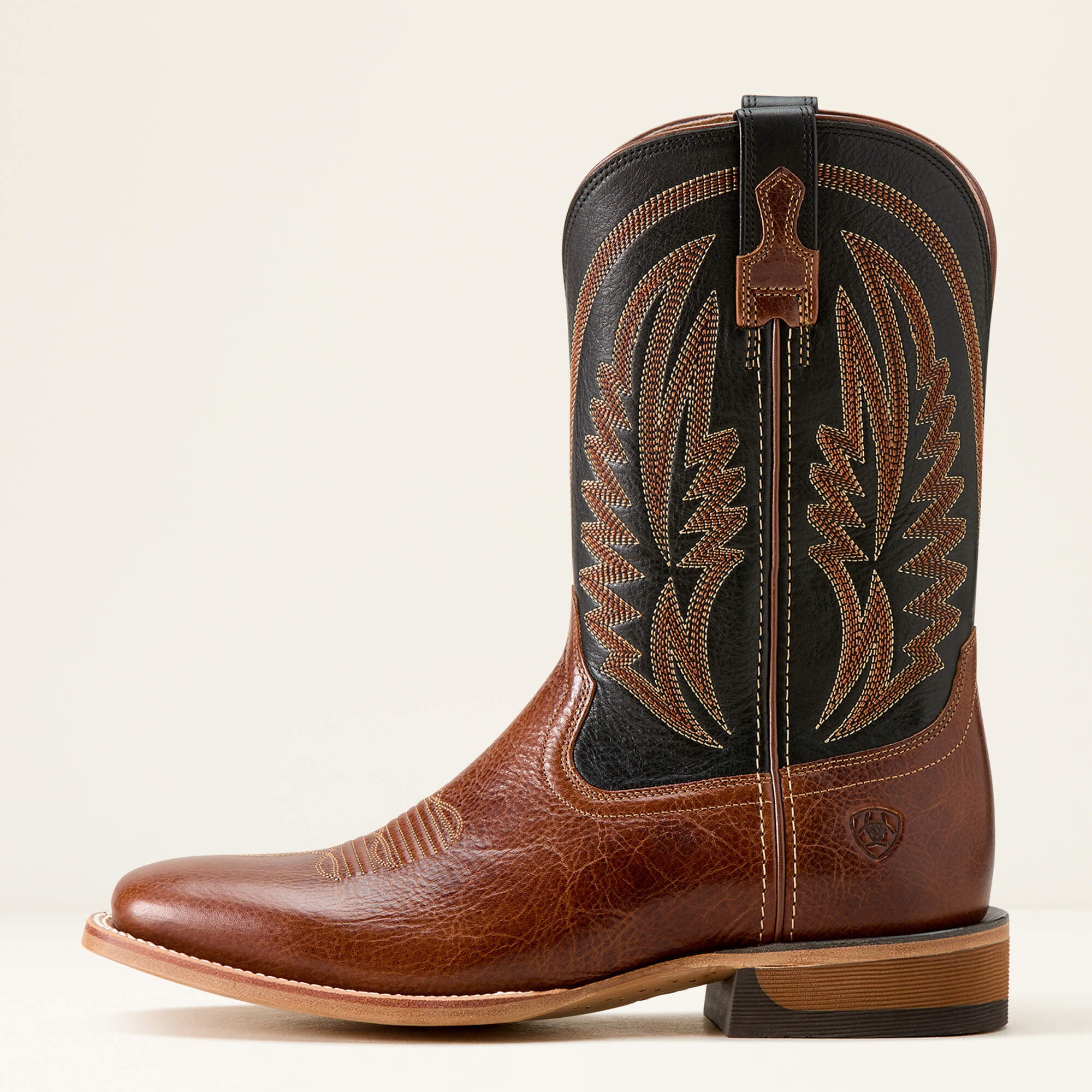 Sidestrike Cowboy Boot Men - GINGERSNAP/SUPPLE BLACK
