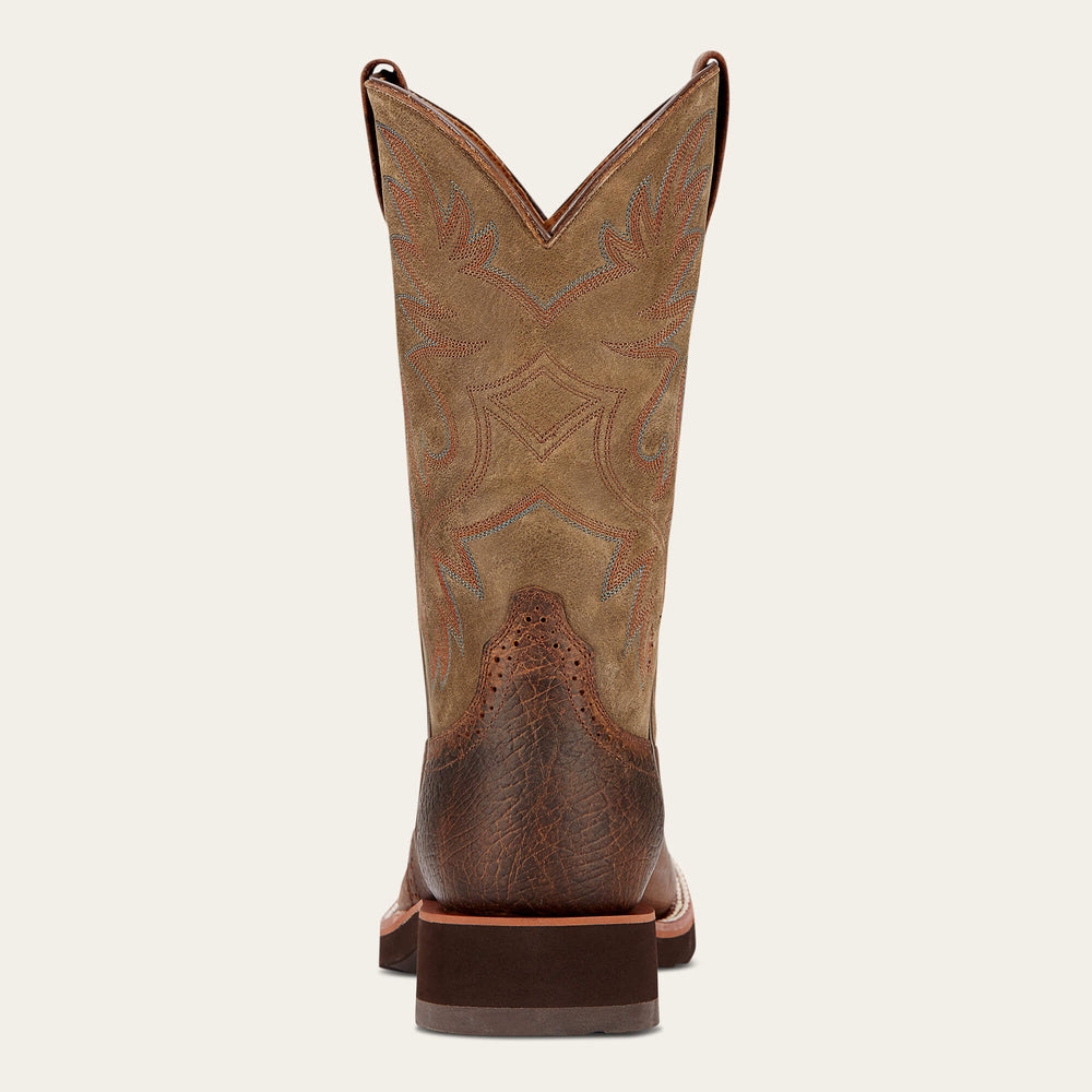 Heritage Crepe Western Boot Men - EARTH
