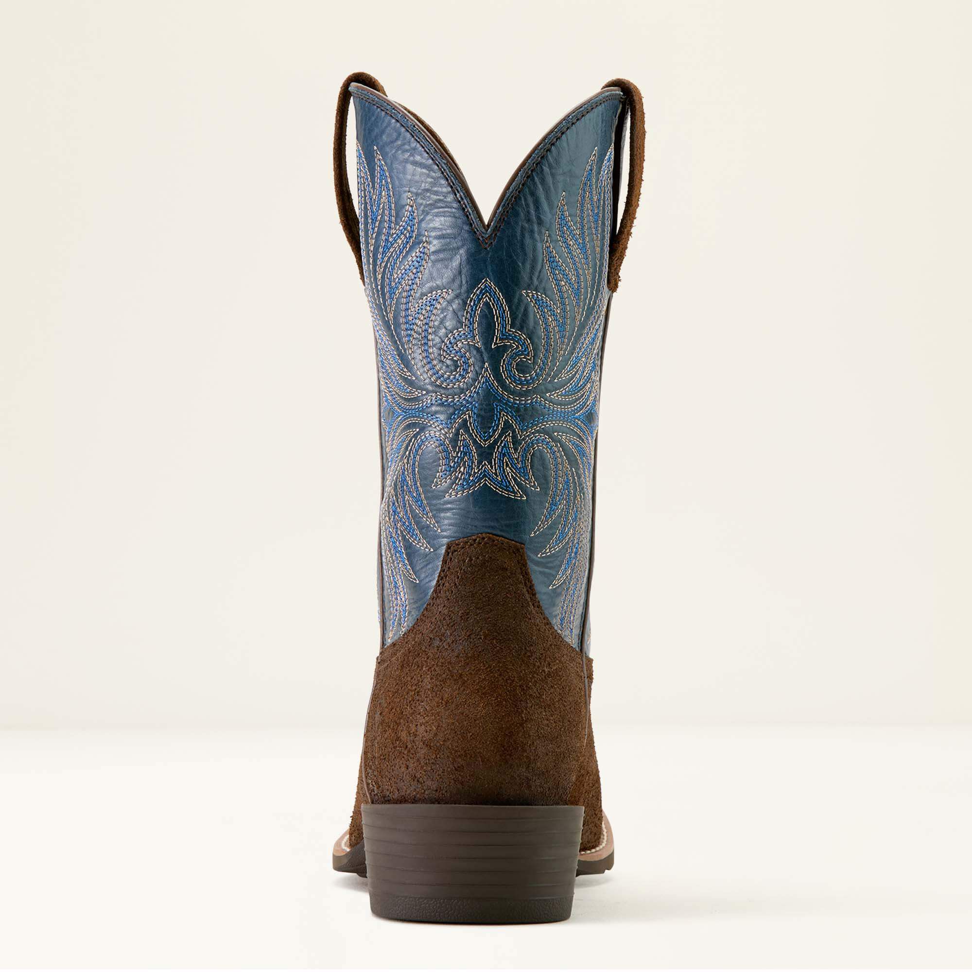 Sport Narrow Cutter Toe Cowboy Boot Men - AGED SMOKEHOUSE ROUGHOUT/MIDNIGHT BLUE