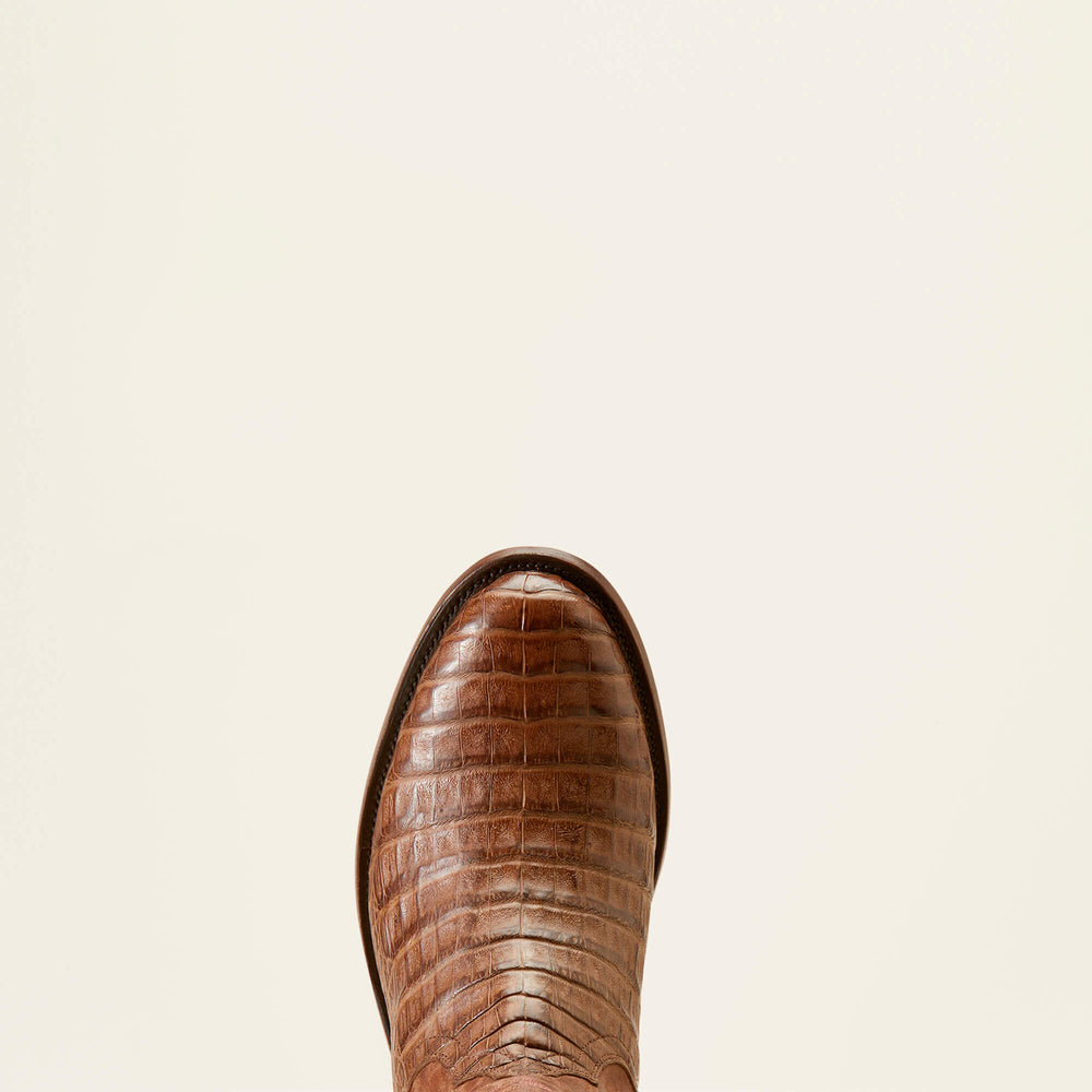 Bench Made Clanton Western Boot Men - NATURAL CAIMAN BELLY