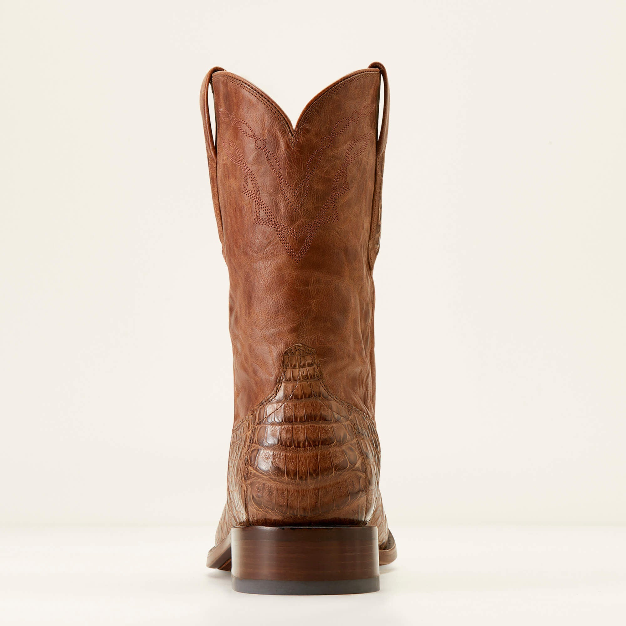 Bench Made Clanton Western Boot Men - NATURAL CAIMAN BELLY