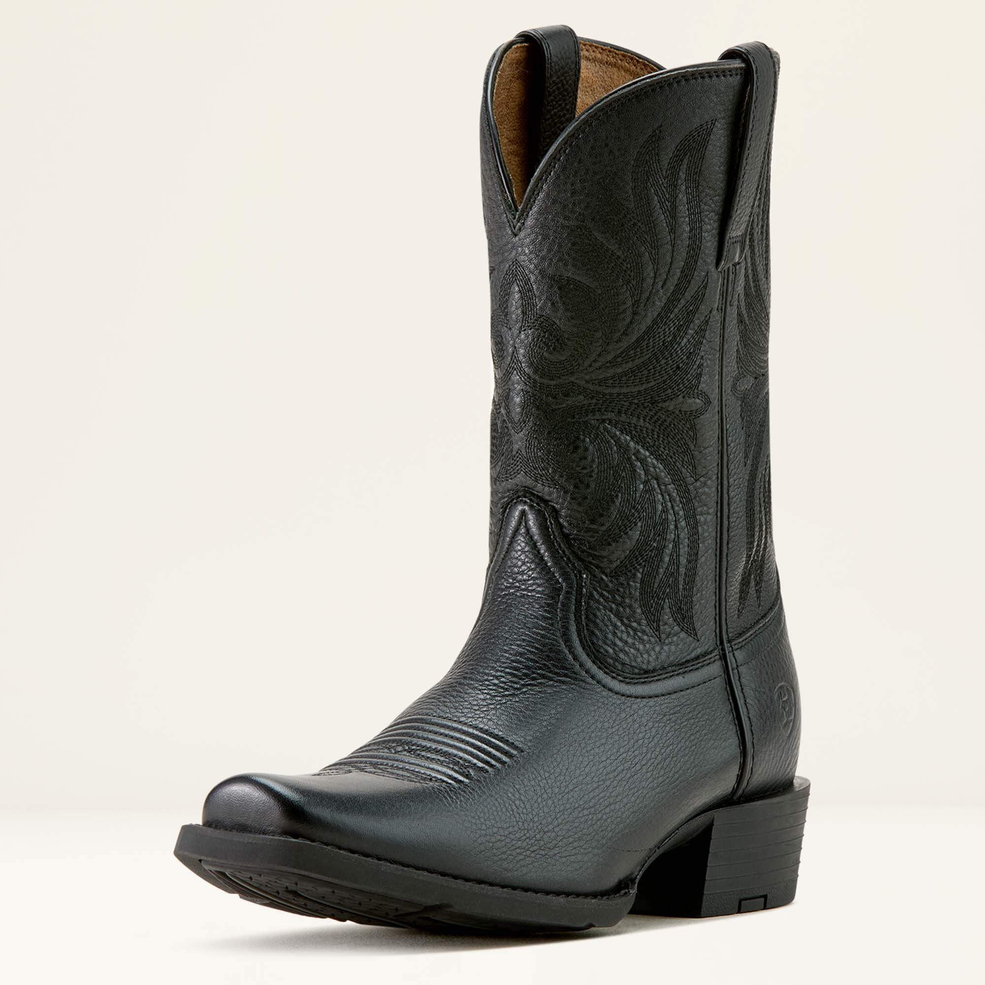 Sport Narrow Cutter Toe Cowboy Boot Men - BLACK DEERTAN