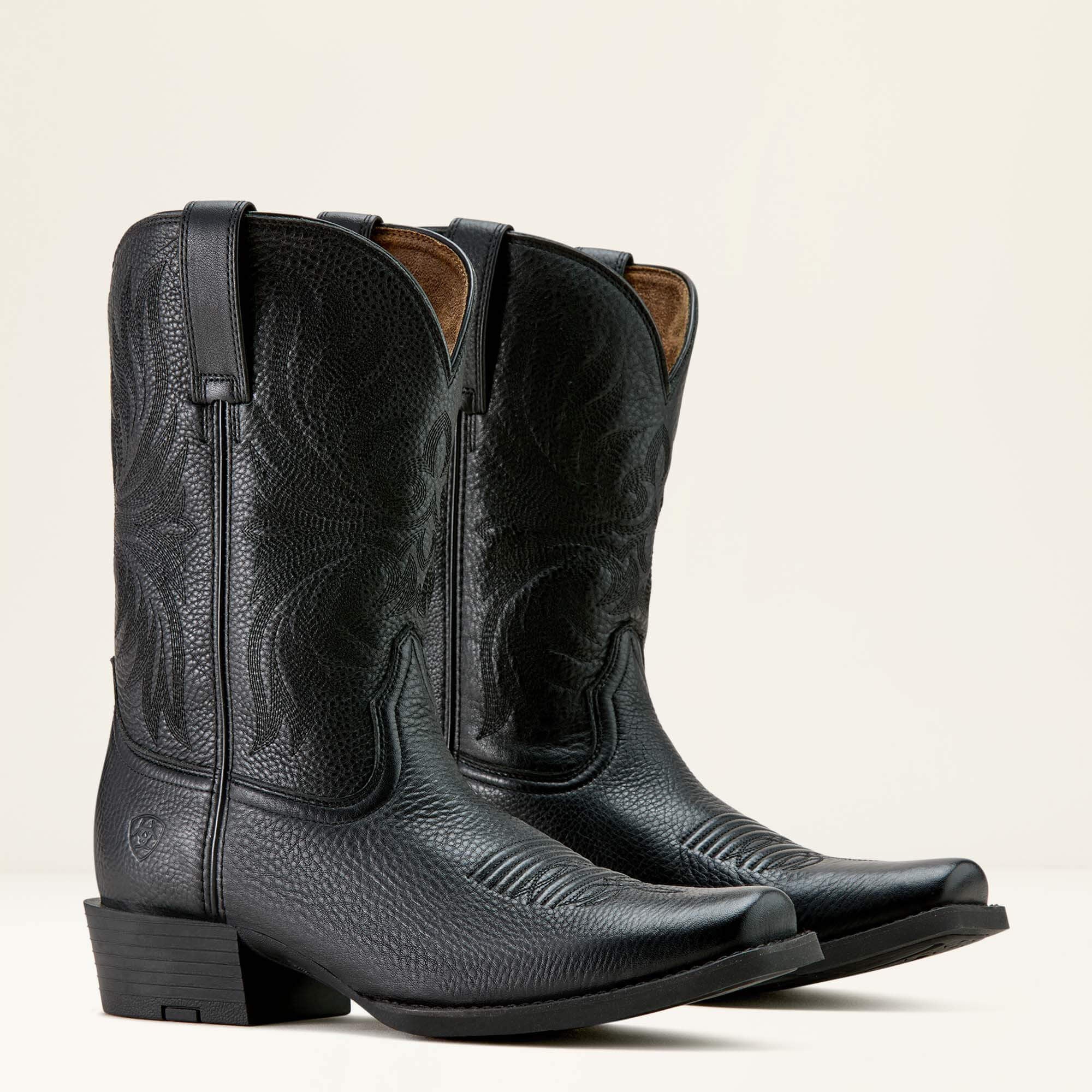 Sport Narrow Cutter Toe Cowboy Boot Men - BLACK DEERTAN