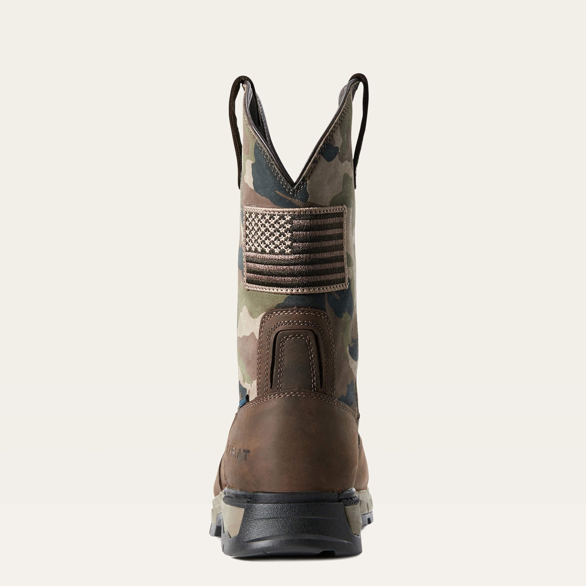 Rebar Flex Patriot Waterproof Composite Toe Work Boot Men - DARK BROWN