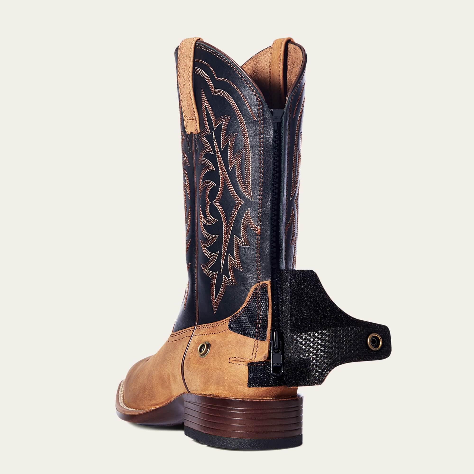 Ryden Ultra EZ Zip Cowboy Boot Men - STATUS BROWN