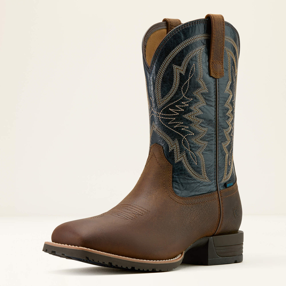Hybrid Ranchwork Waterproof Cowboy Boot Men - TAVERN TAUPE/DARK DENIM