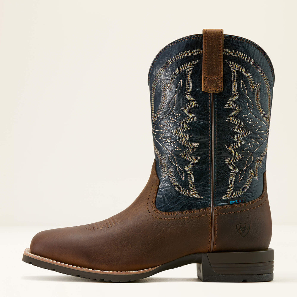 Hybrid Ranchwork Waterproof Cowboy Boot Men - TAVERN TAUPE/DARK DENIM