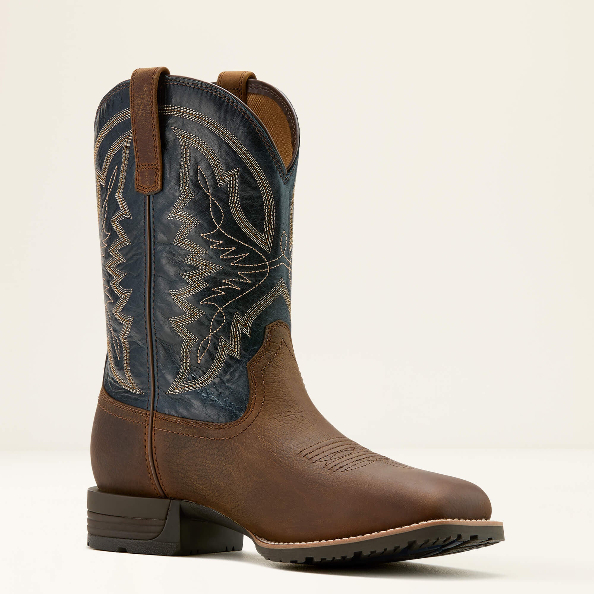 Hybrid Ranchwork Waterproof Cowboy Boot Men - TAVERN TAUPE/DARK DENIM