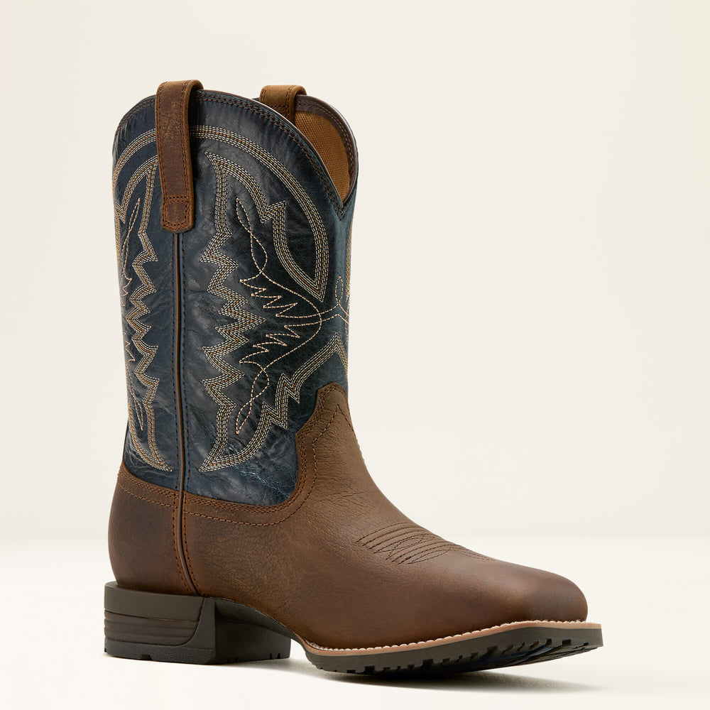 Hybrid Ranchwork Waterproof Cowboy Boot Men - TAVERN TAUPE/DARK DENIM