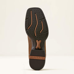 Sport Big Country Wide Square Toe Cowboy Boot Men - BROWN ROUGHOUT