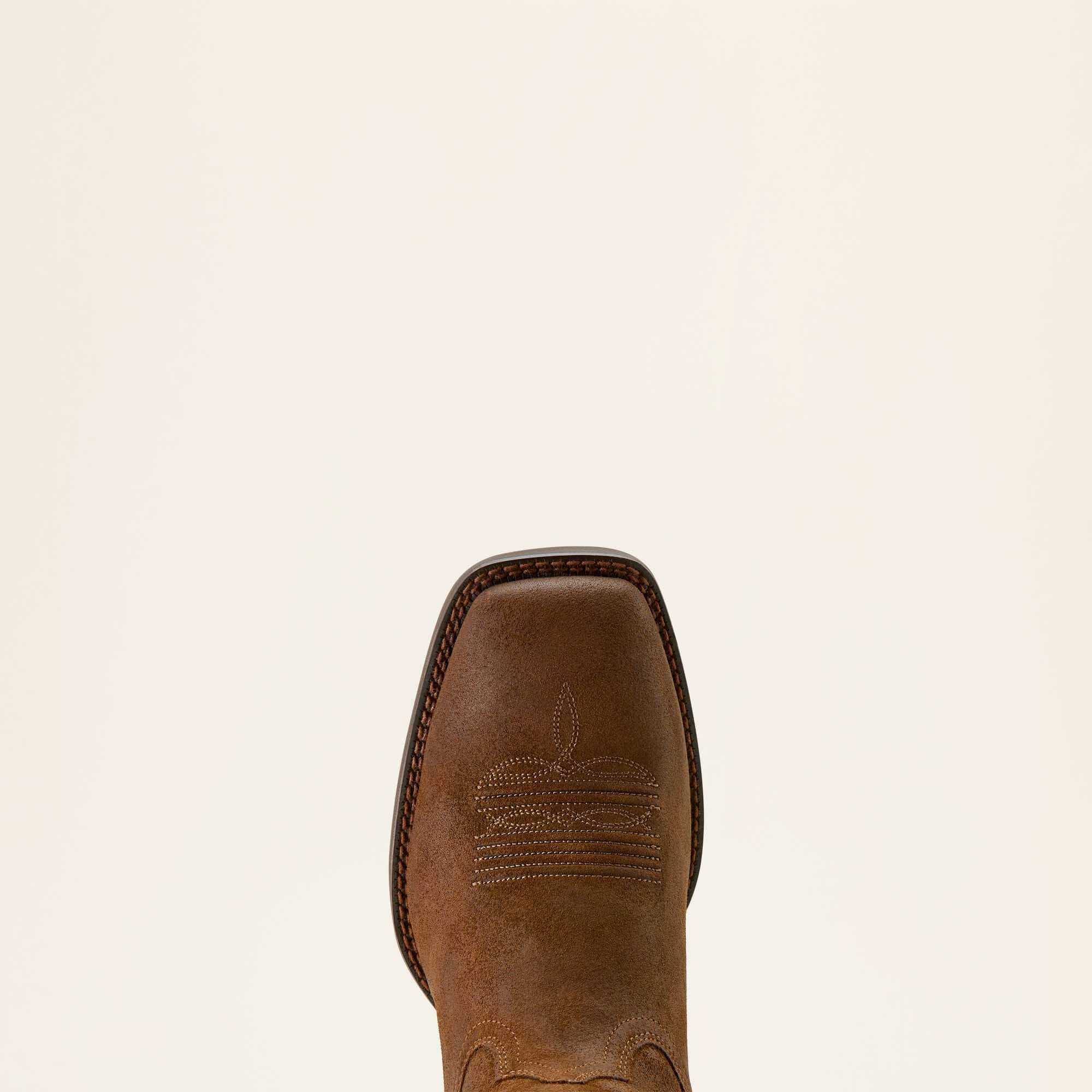 Sport Big Country Wide Square Toe Cowboy Boot Men - BROWN ROUGHOUT