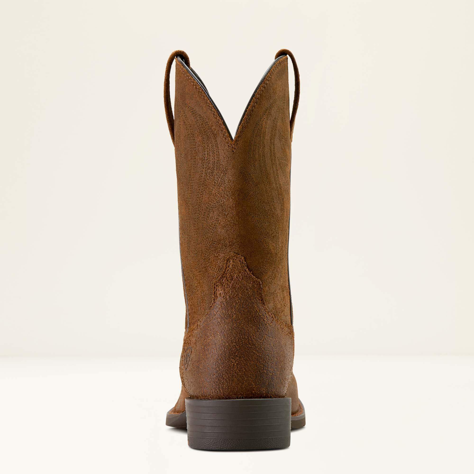 Sport Big Country Wide Square Toe Cowboy Boot Men - BROWN ROUGHOUT