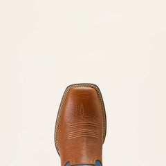 Captivate Wide Square Toe Cowboy Boot Men - RED OAK/DEEP BLUE