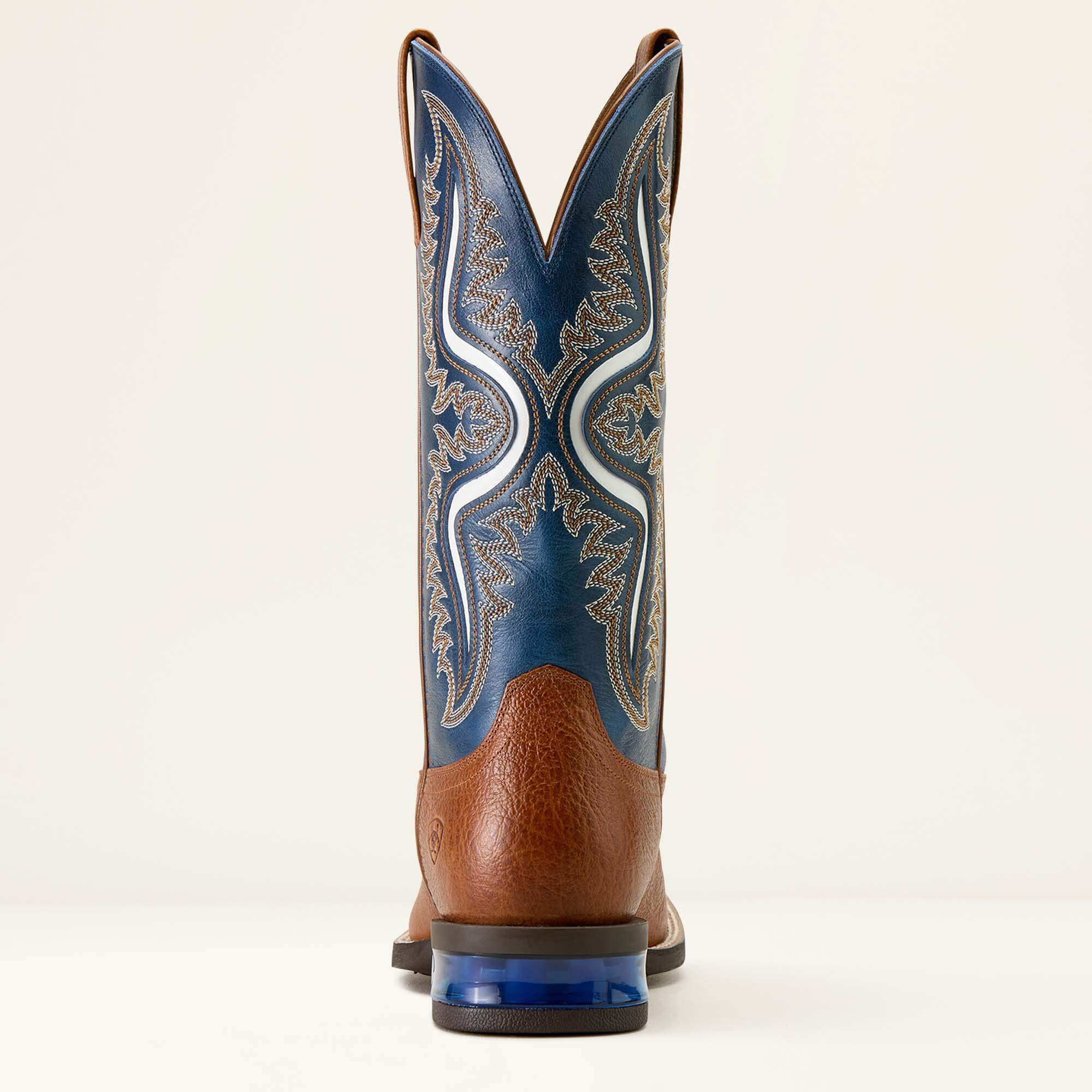 Captivate Wide Square Toe Cowboy Boot Men - RED OAK/DEEP BLUE