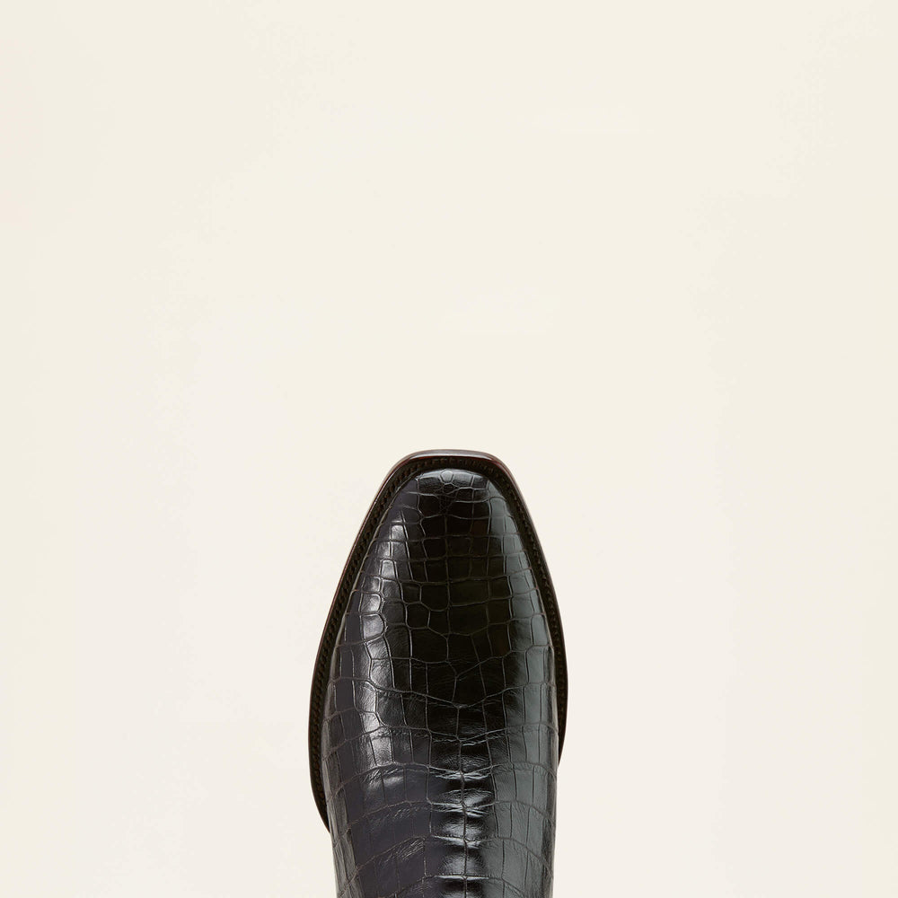 Bench Made Brewer Western Boot Men - ESPRESSO NILE CROC/DARK CHOCOLATE
