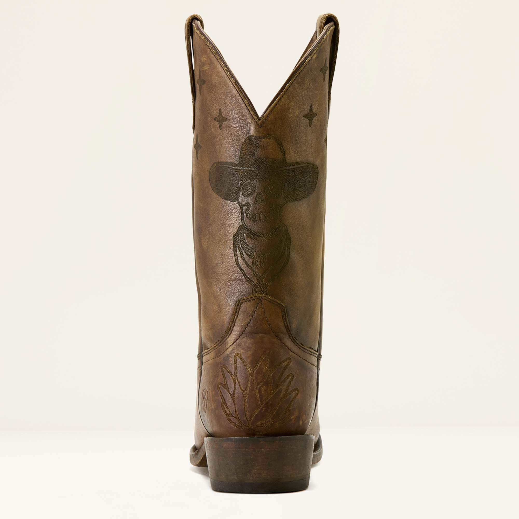 High Stepper Sendero Square Toe Western Boot Men - STONEWASHED BROWN/WHEN LIFE GIVES YOU AGAVES PRINT