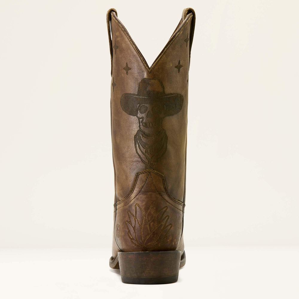 High Stepper Sendero Square Toe Western Boot Men - STONEWASHED BROWN/WHEN LIFE GIVES YOU AGAVES PRINT