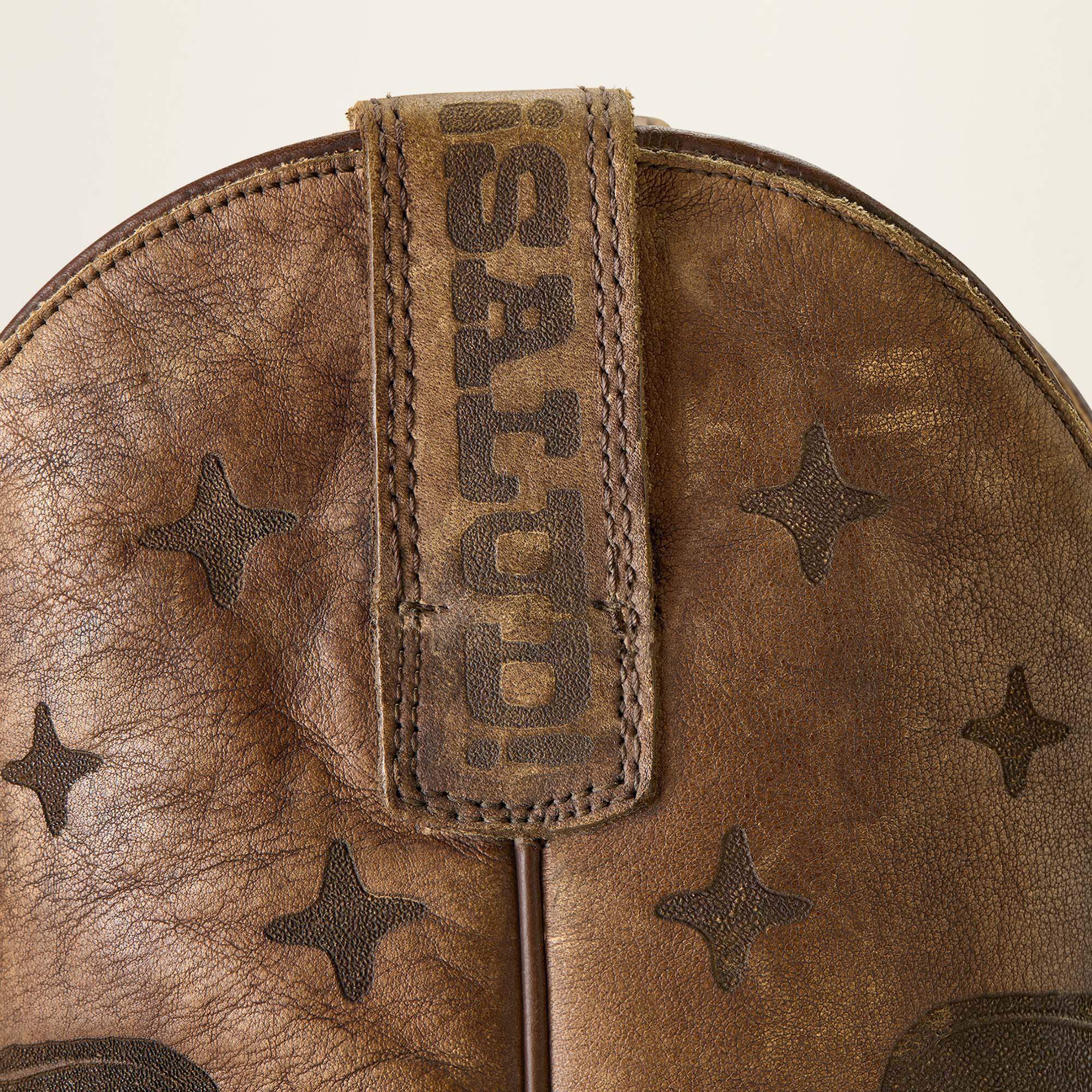High Stepper Sendero Square Toe Western Boot Men - STONEWASHED BROWN/WHEN LIFE GIVES YOU AGAVES PRINT