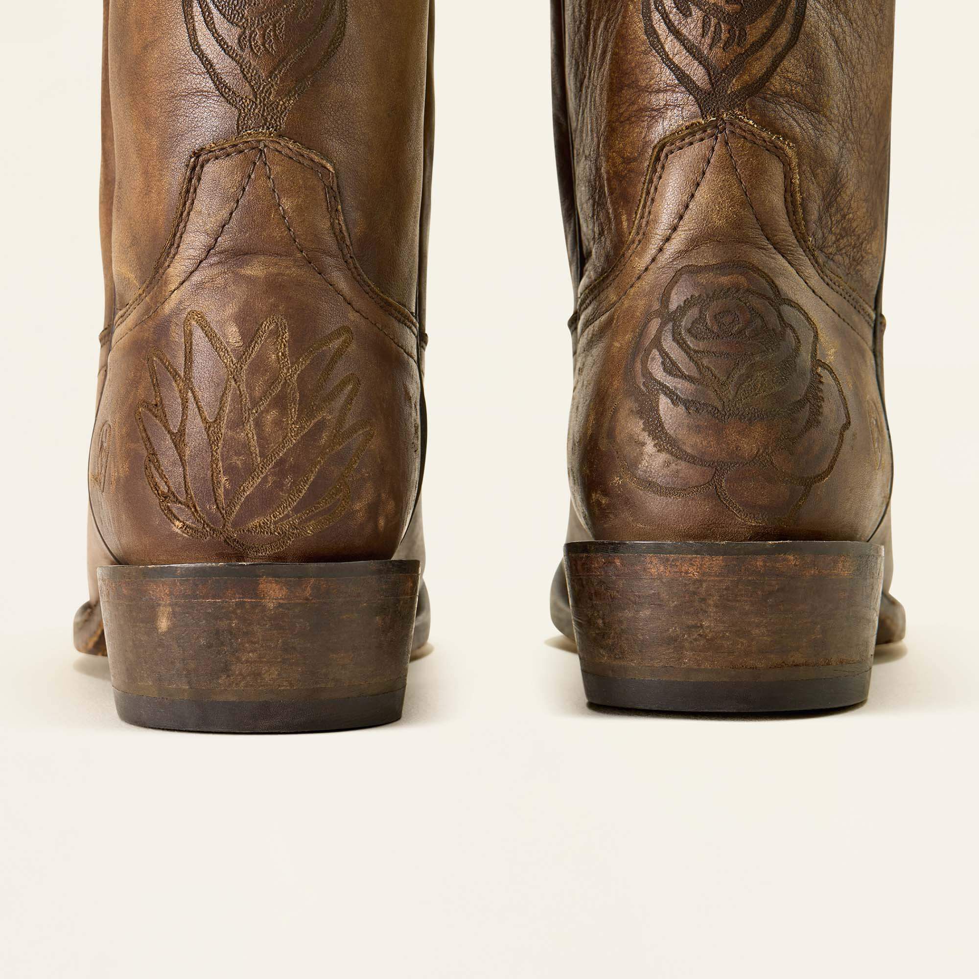 High Stepper Sendero Square Toe Western Boot Men - STONEWASHED BROWN/WHEN LIFE GIVES YOU AGAVES PRINT