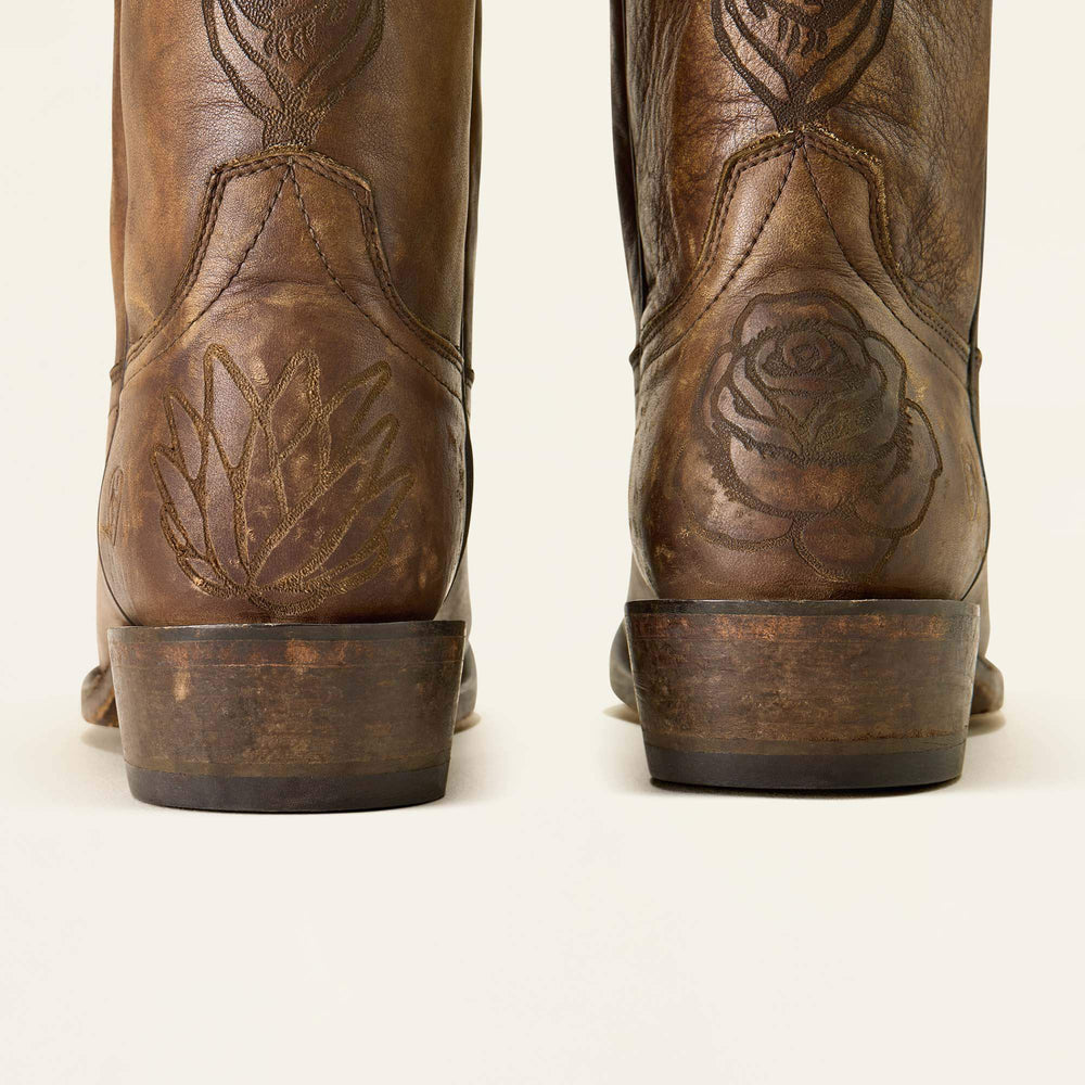 High Stepper Sendero Square Toe Western Boot Men - STONEWASHED BROWN/WHEN LIFE GIVES YOU AGAVES PRINT