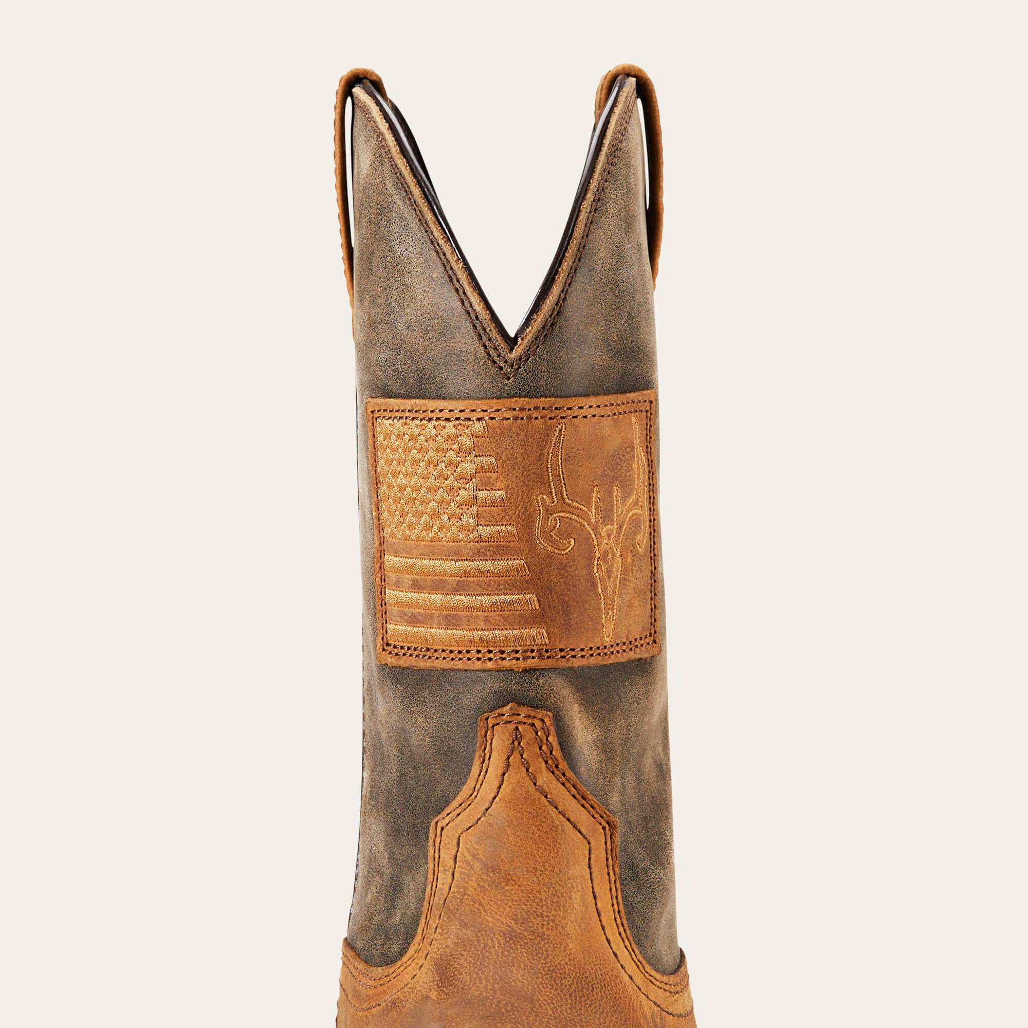 Hybrid Patriot Country Western Boot Men - CASPER BROWN