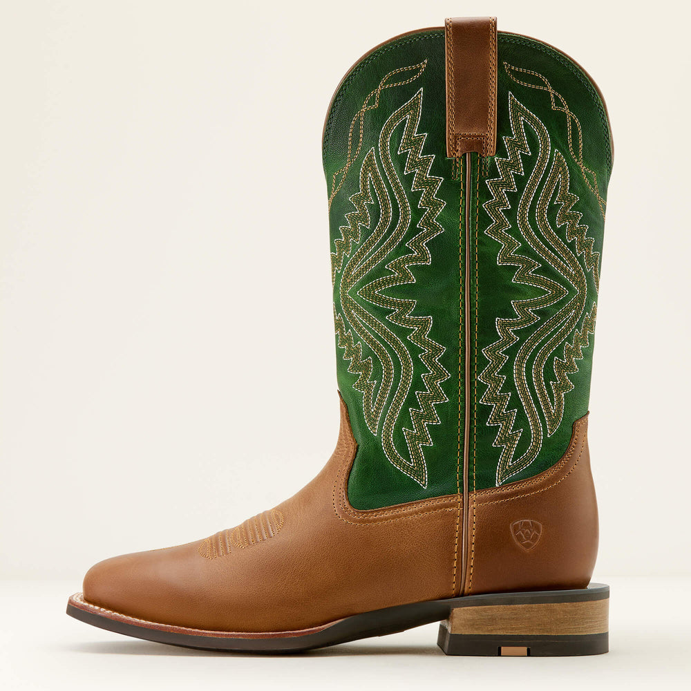 Baxter Cowboy Boot Men - WHEAT BROWN/LIME