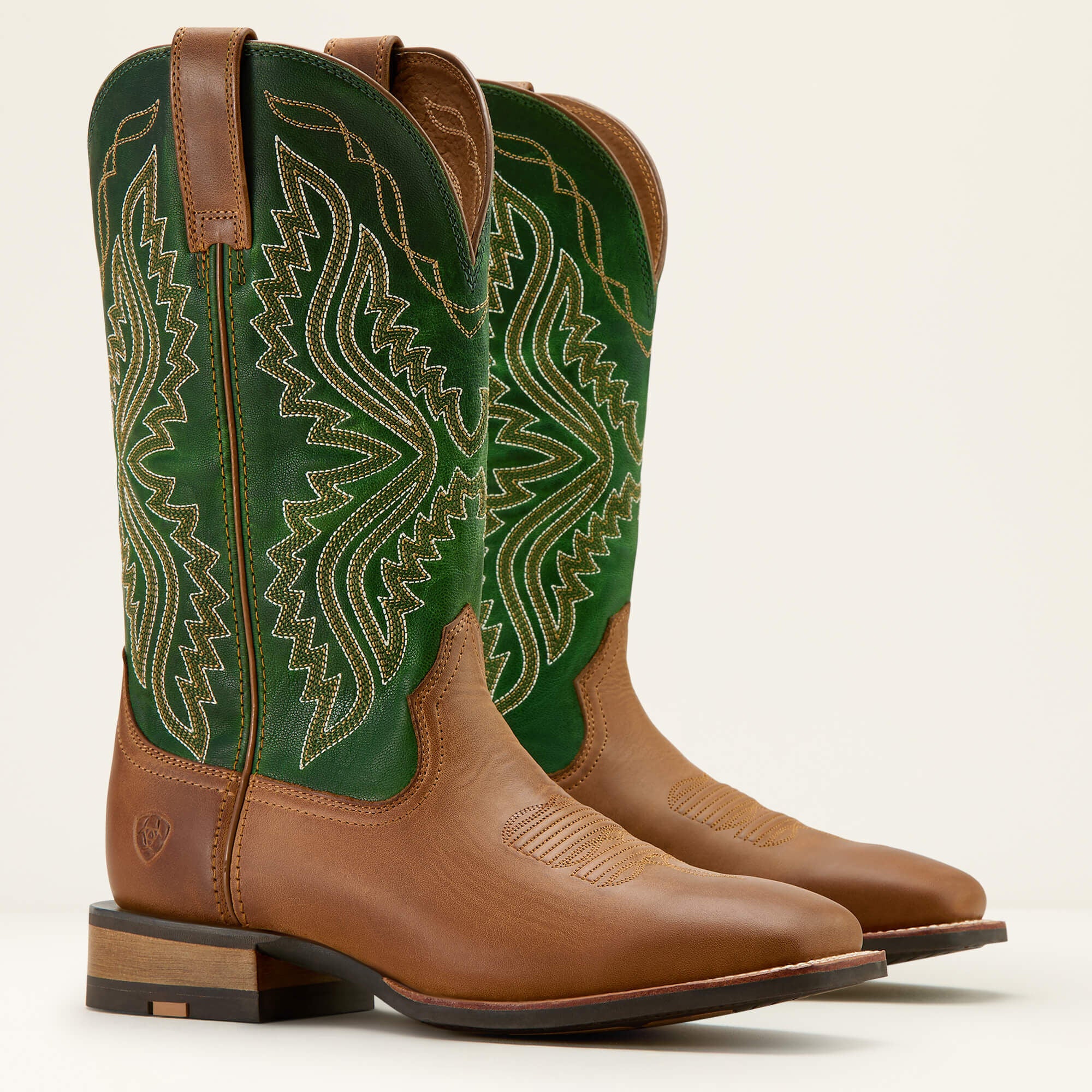 Baxter Cowboy Boot Men - WHEAT BROWN/LIME