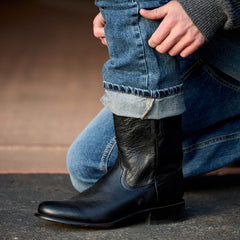 Bench Made Clanton Western Boot Men - COOL BLACK BISON