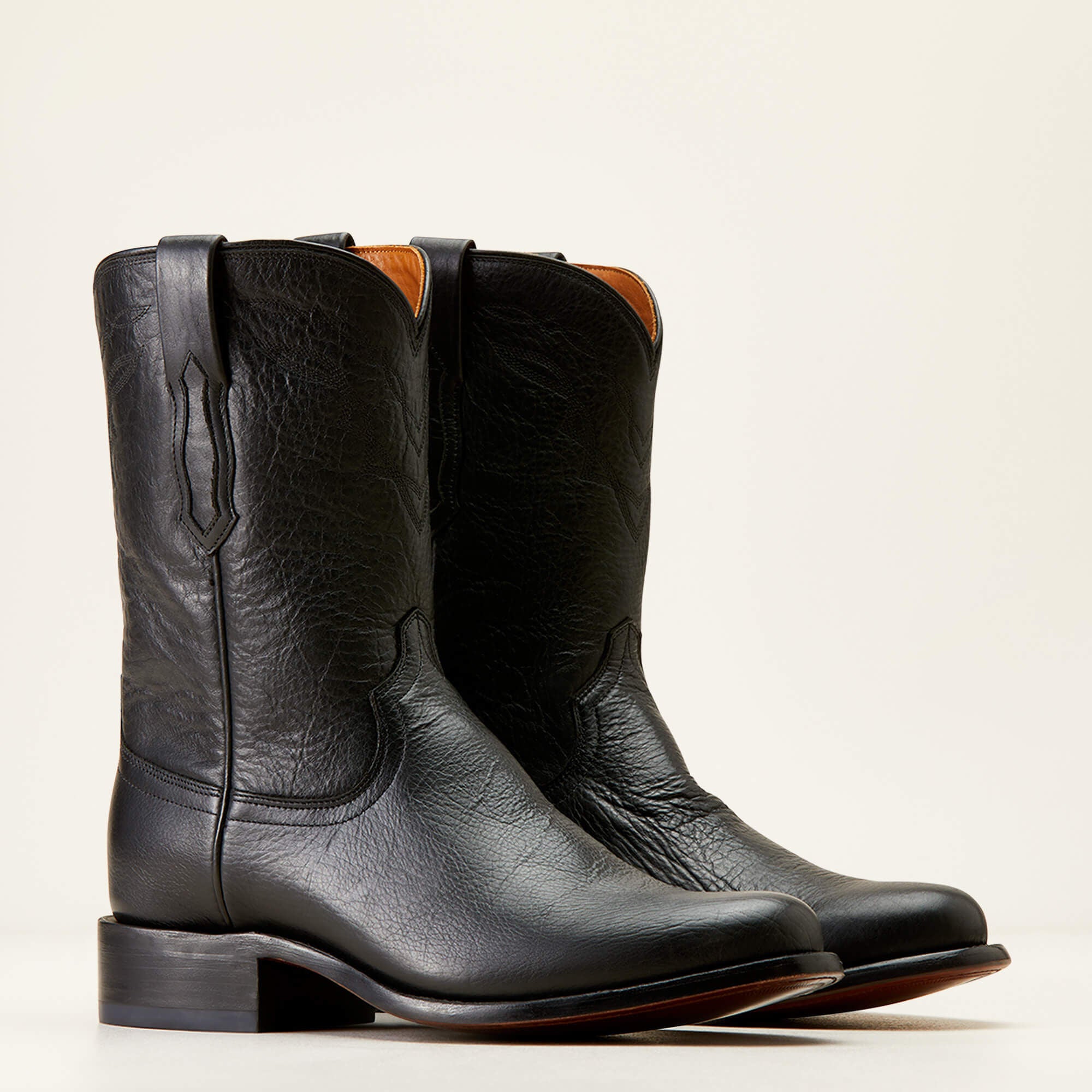 Bench Made Clanton Western Boot Men - COOL BLACK BISON