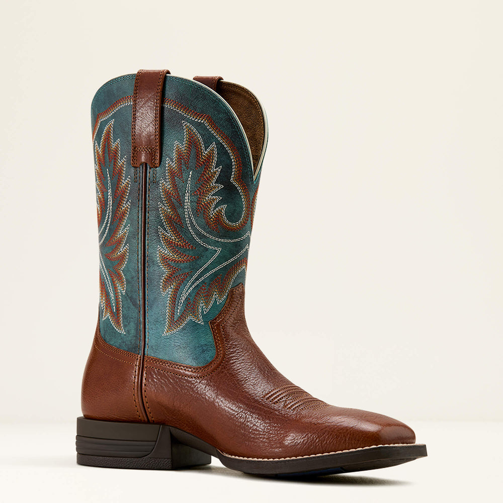 Wilder Cowboy Boot Men - LUNA TAN/FORGED GREEN