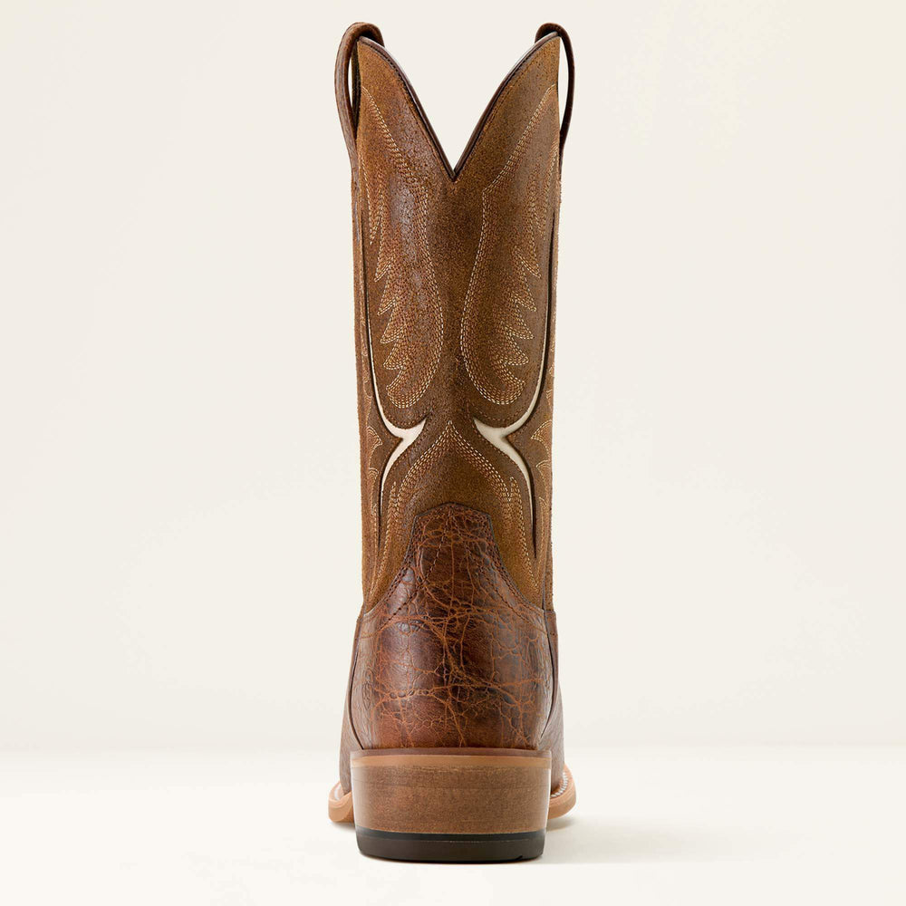 Stadtler Narrow Cutter Toe Cowboy Boot Men - ADOBE CLAY/FOOTHILL BROWN ROUGHOUT