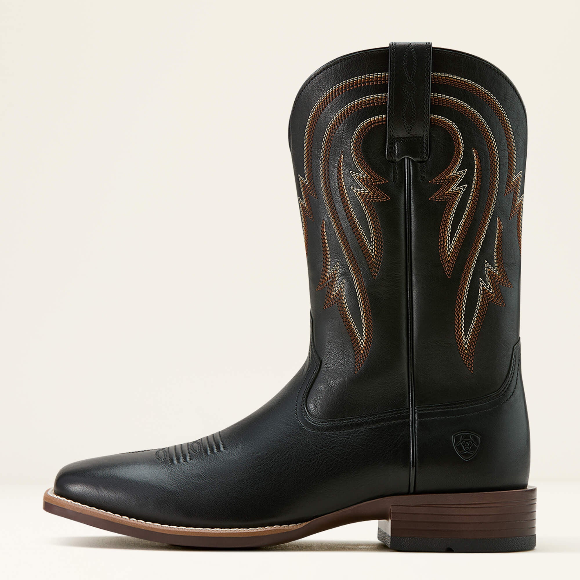 Plano Cowboy Boot Men - SUPPLE BLACK