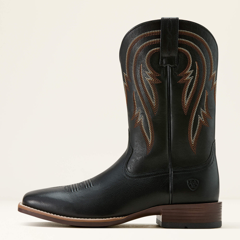 Plano Cowboy Boot Men - SUPPLE BLACK