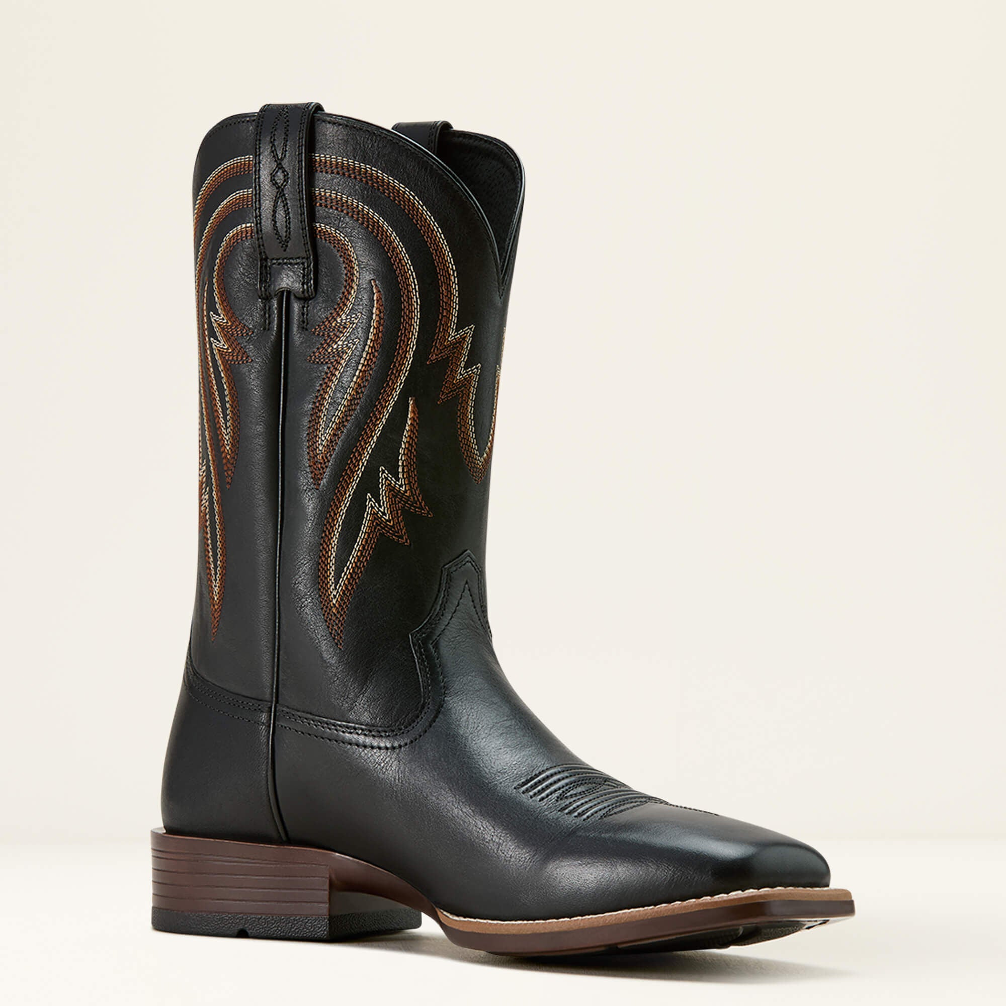 Plano Cowboy Boot Men - SUPPLE BLACK
