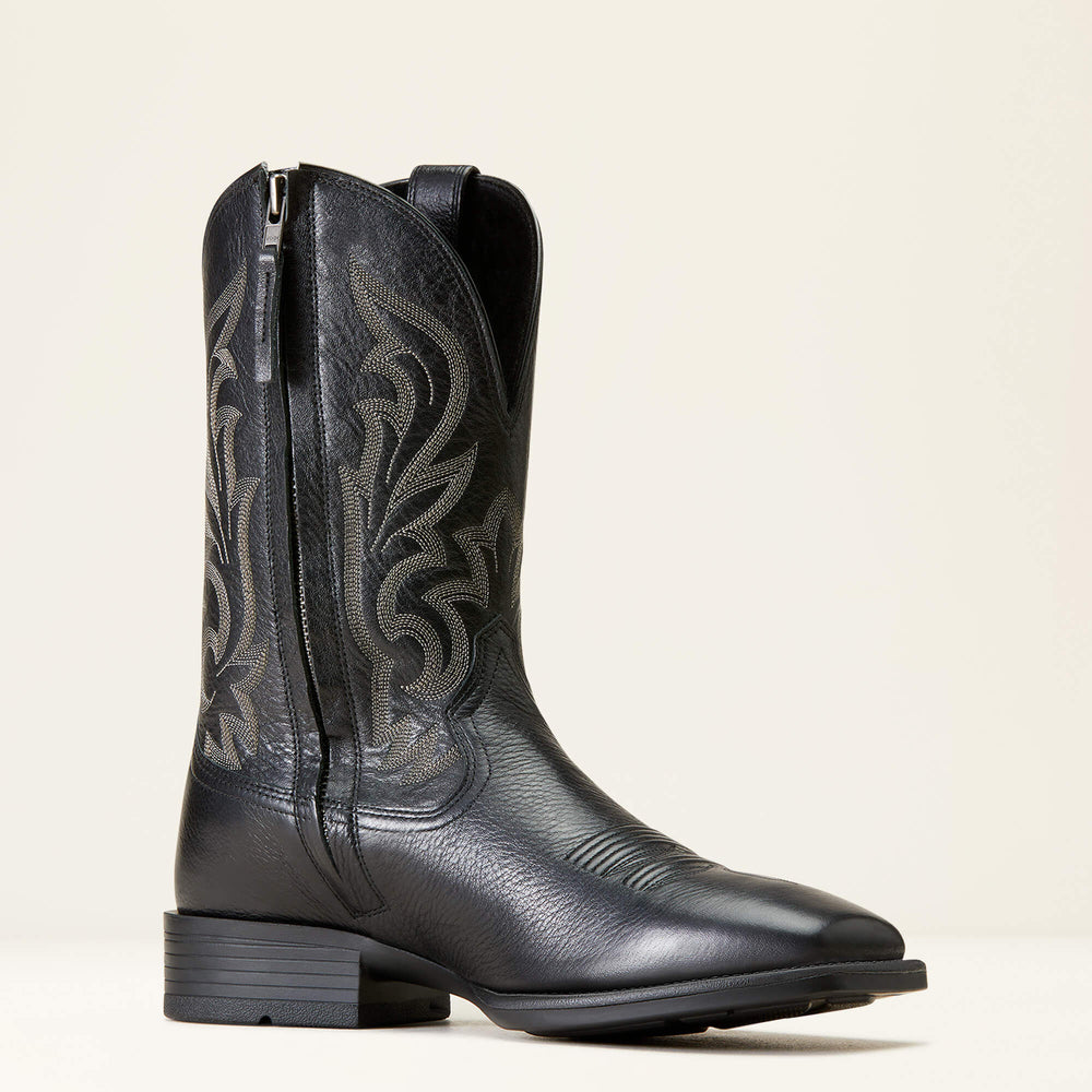 Slim Zip Ultra Western Boot Men - BLACK DEERTAN