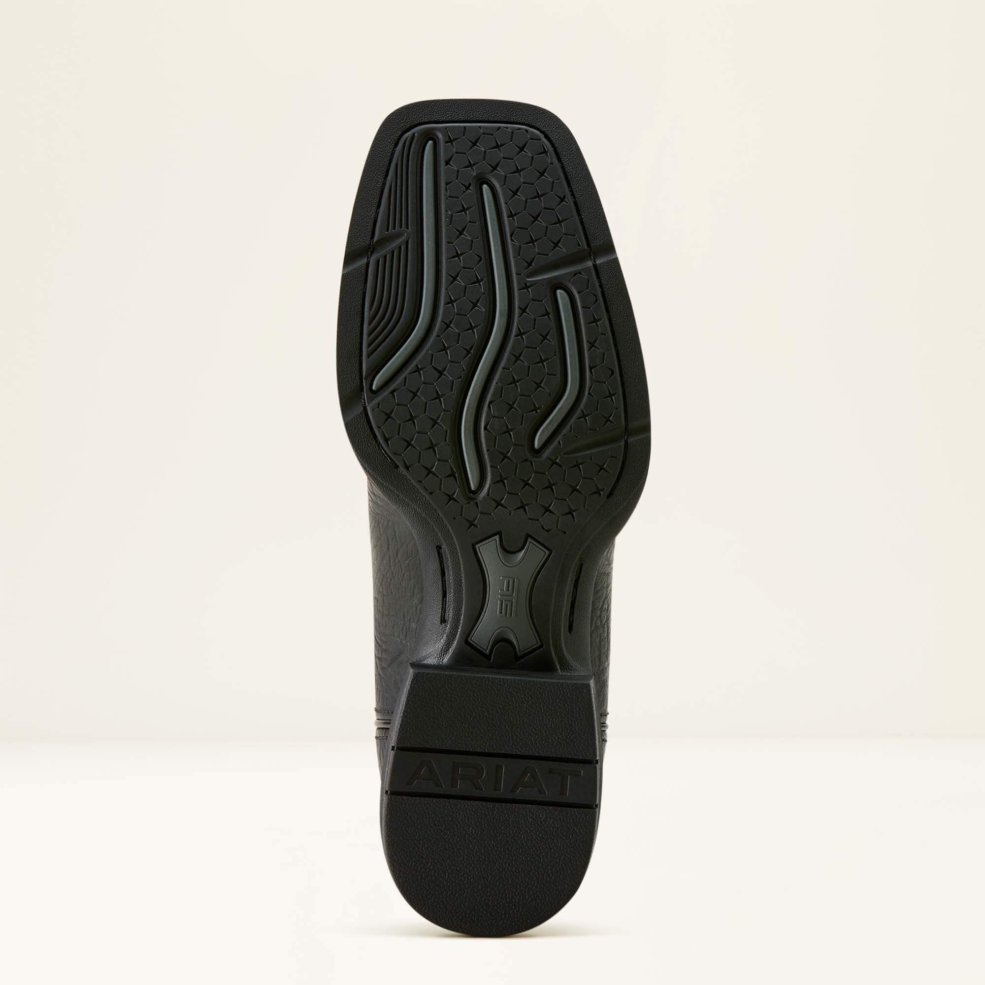 Sport Liberty Antler Wide Square Toe Cowboy Boot Men - BLACK HIPPO PRINT/MIDNIGHT FLAG