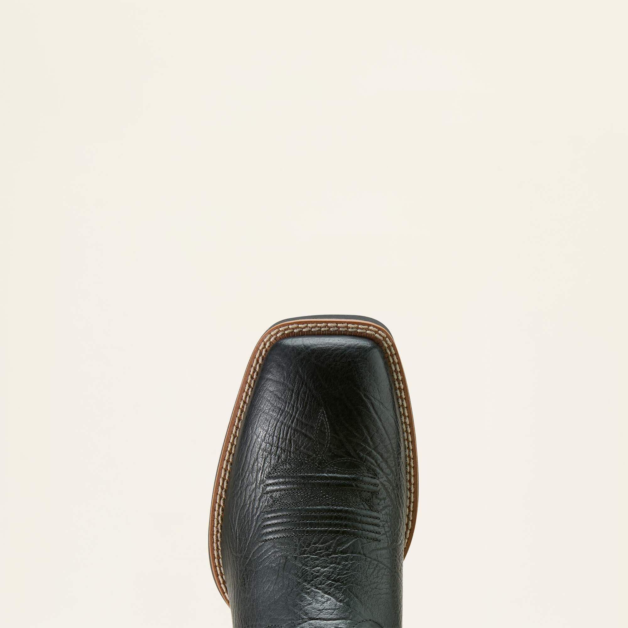 Sport Liberty Antler Wide Square Toe Cowboy Boot Men - BLACK HIPPO PRINT/MIDNIGHT FLAG