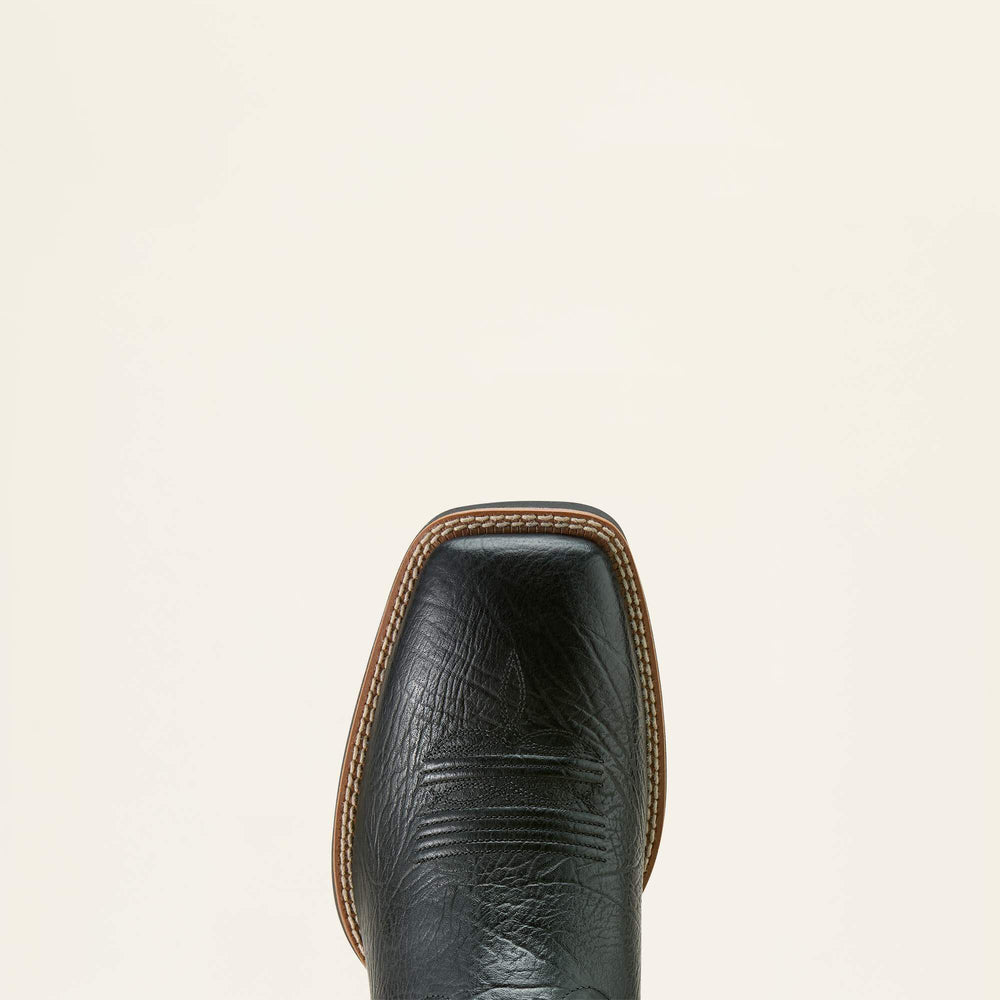 Sport Liberty Antler Wide Square Toe Cowboy Boot Men - BLACK HIPPO PRINT/MIDNIGHT FLAG