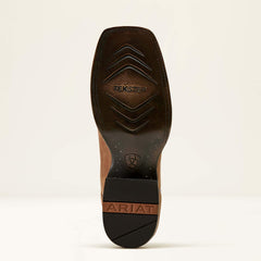 Wiley Wide Square Toe Cowboy Boot Men - RENAISSANCE BROWN