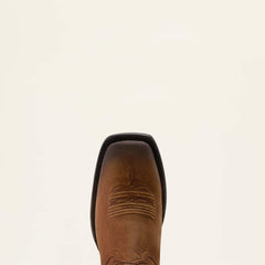 Wiley Wide Square Toe Cowboy Boot Men - RENAISSANCE BROWN