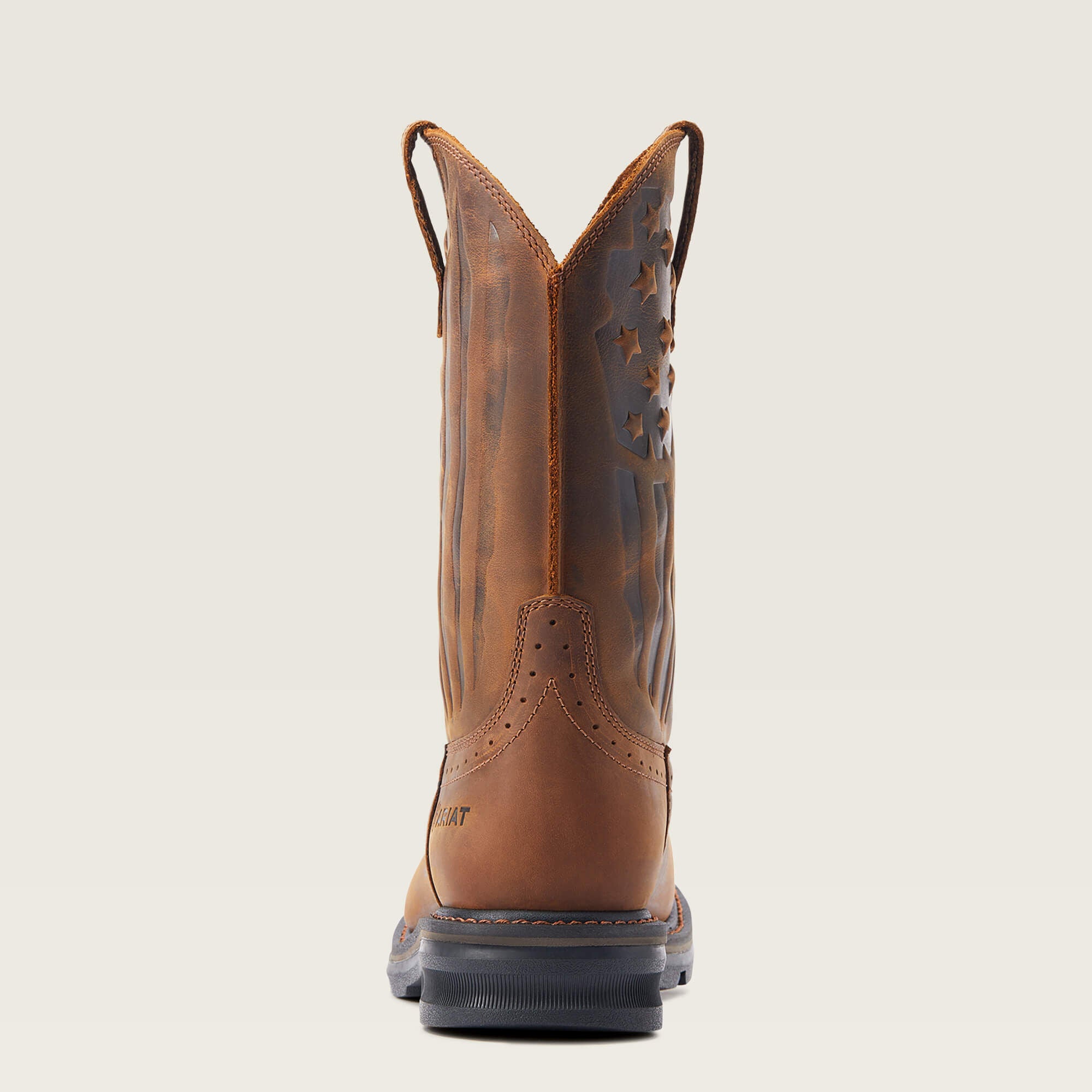 Sierra Shock Shield Patriot Work Boot Men - DISTRESSED BROWN
