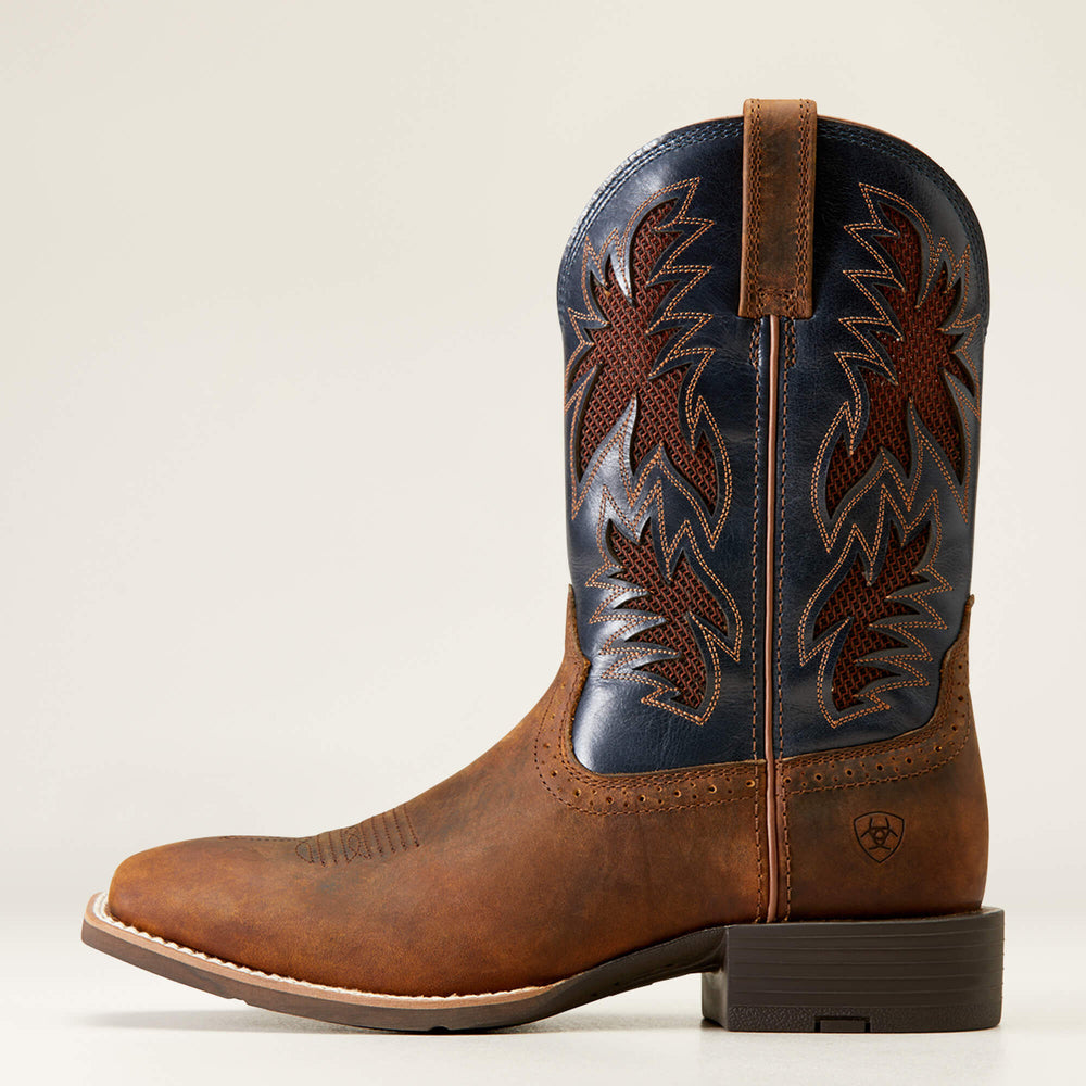 Sport Cool VentTEK Cowboy Boot Men - BAR TOP BROWN