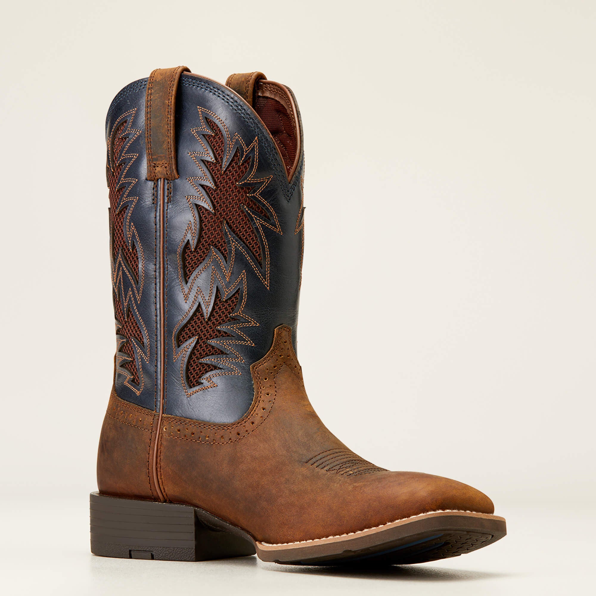 Sport Cool VentTEK Cowboy Boot Men - BAR TOP BROWN